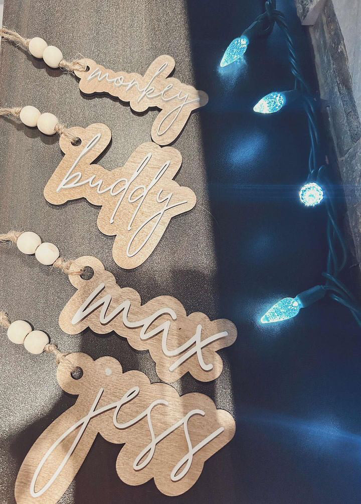 stocking - gift tags!