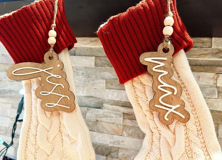 stocking - gift tags!