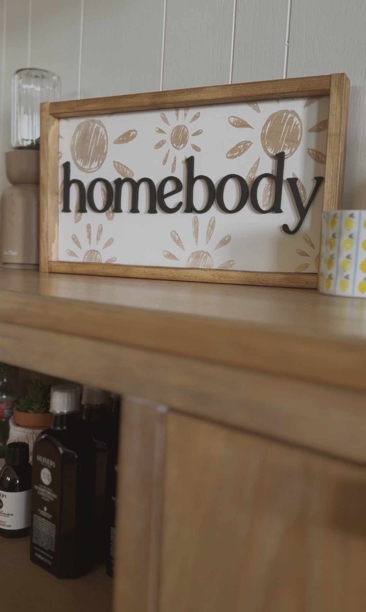 homebody woodsign