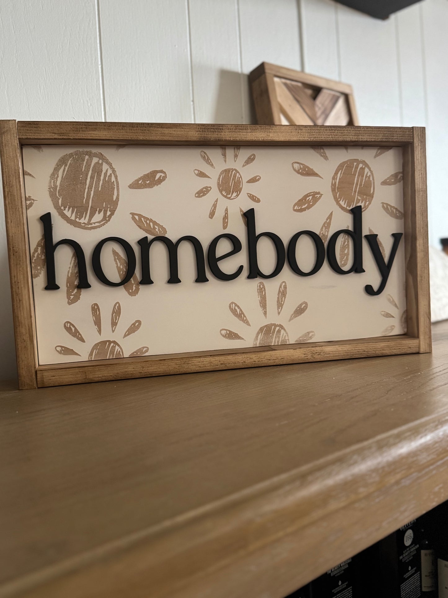 homebody woodsign