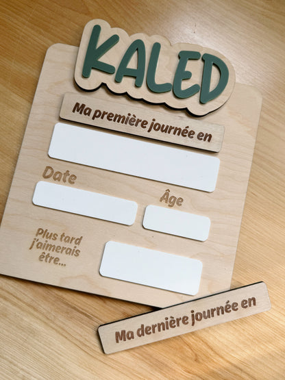 first & last day of school - sign detailed