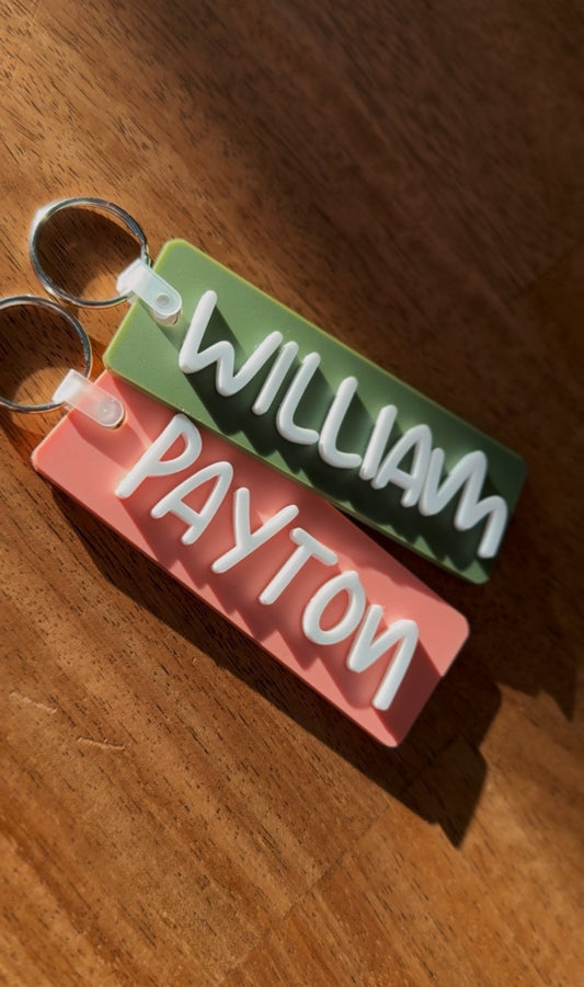 acrylic name tags