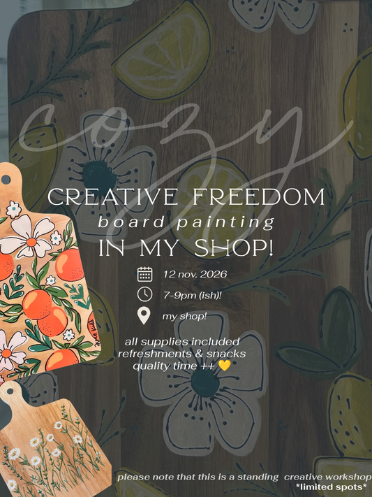 CREATIVE FREEDOM EVENING!
